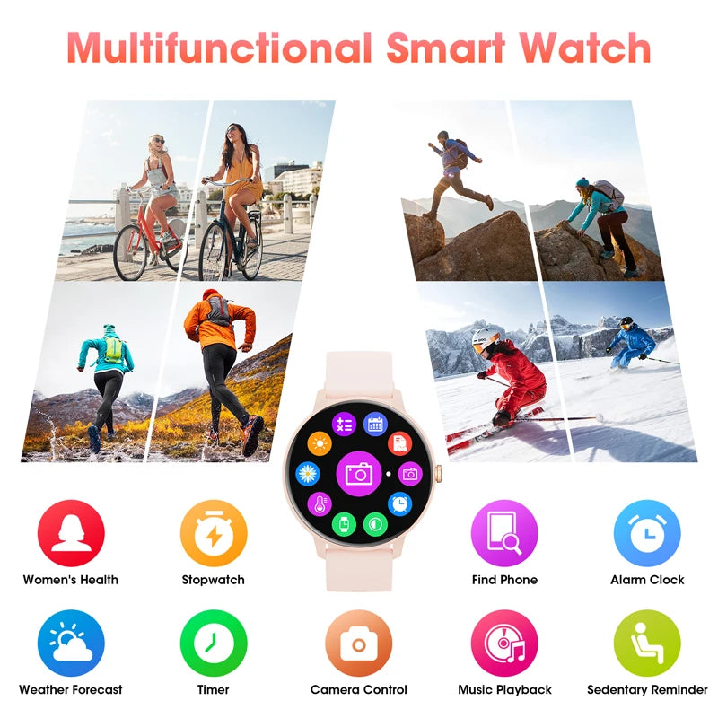 Karchilor 2024 Smartwatch with Bluetooth Call & Health Monitoring