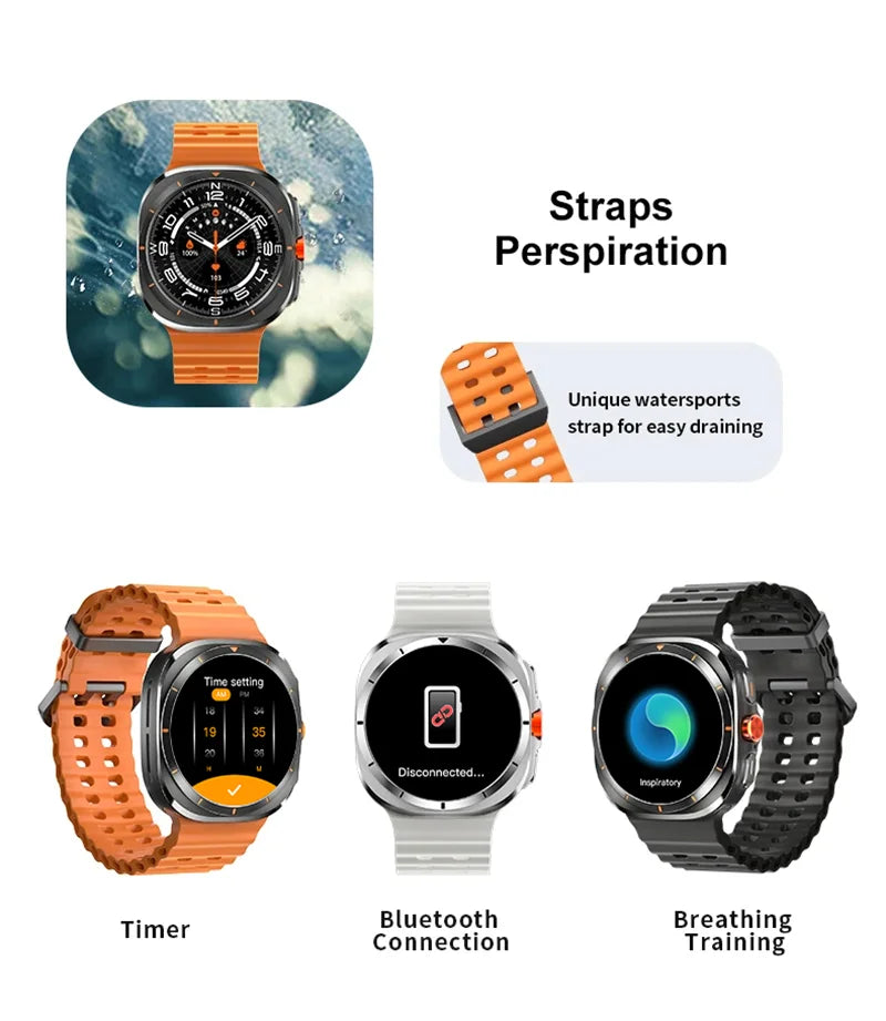 LAXASFIT Watch 7 Ultra – AMOLED Smartwatch with Bluetooth Calling