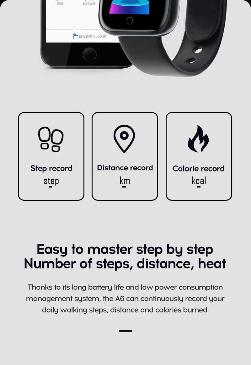 Y68/D20 Smartwatch – Fitness & Bluetooth Connected Sports Tracker