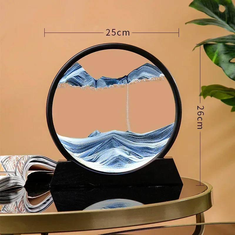 3D Moving Sand Art – Round Glass Deep Sea Sandscape