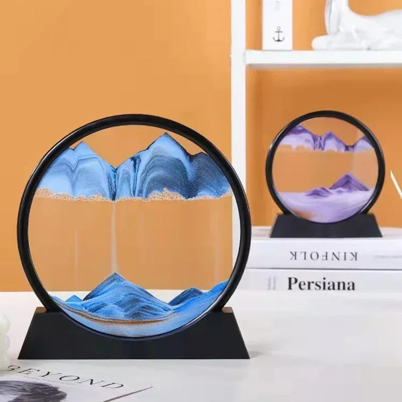 3D Moving Sand Art – Round Glass Deep Sea Sandscape