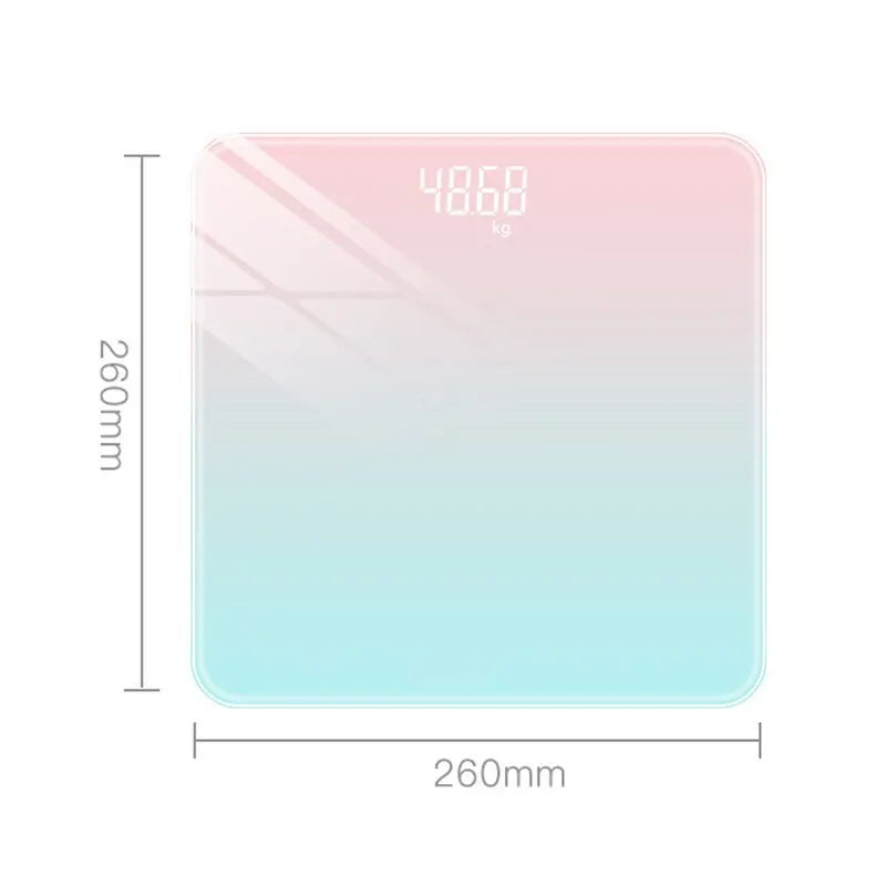 Smart LCD Glass Body Weight Scale – Gradient Color