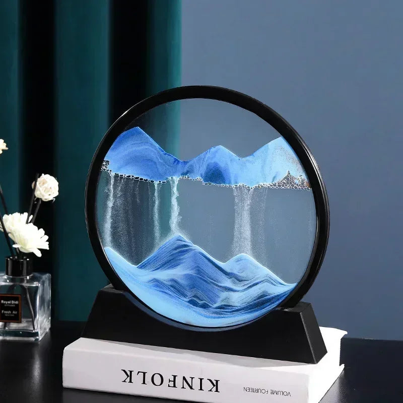 3D Moving Sand Art – Round Glass Deep Sea Sandscape
