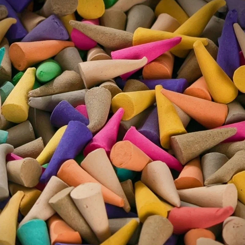 60pcs Backflow Incense Cones – Mixed Scents for Aromatherapy & Relaxation
