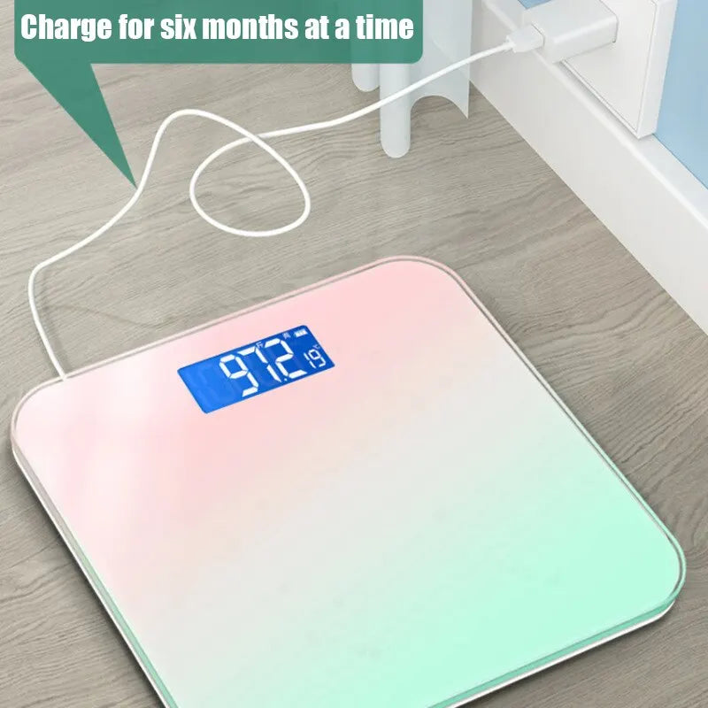 Smart LCD Glass Body Weight Scale – Gradient Color