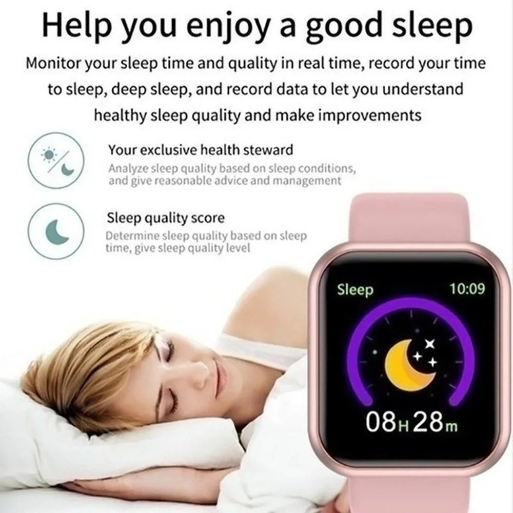 Y68/D20 Smartwatch – Fitness & Bluetooth Connected Sports Tracker