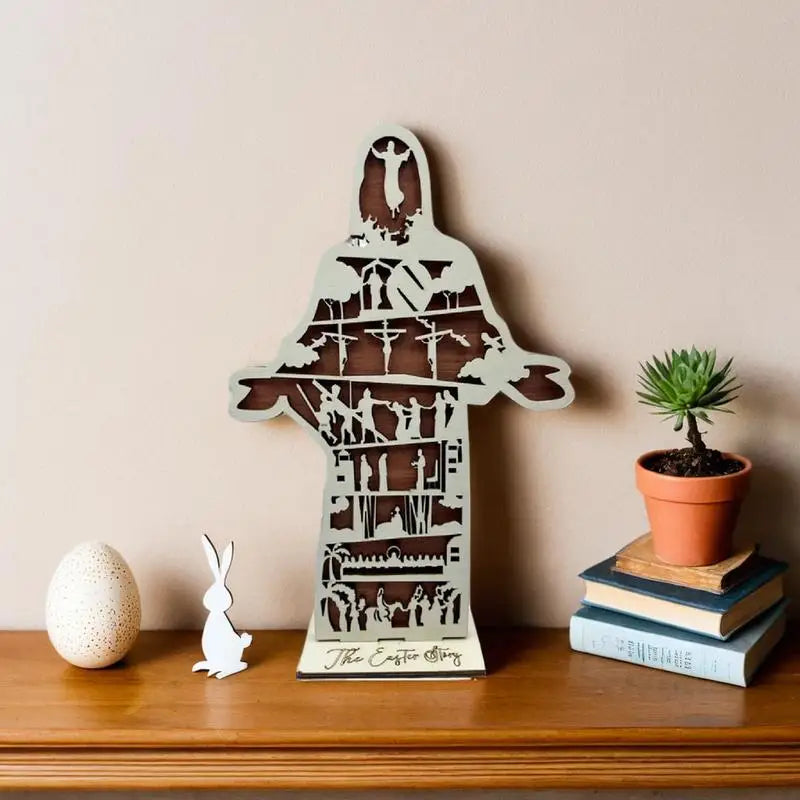 Hollow Carved Jesus Statue with Open Arms