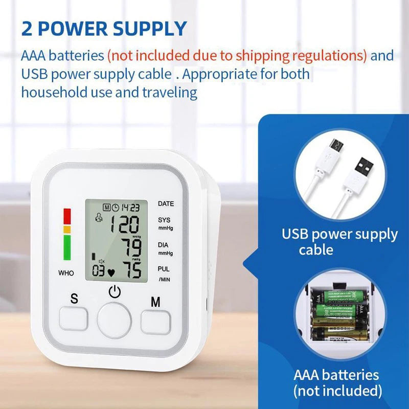 Spanish Voice Digital Arm Blood Pressure Monitor