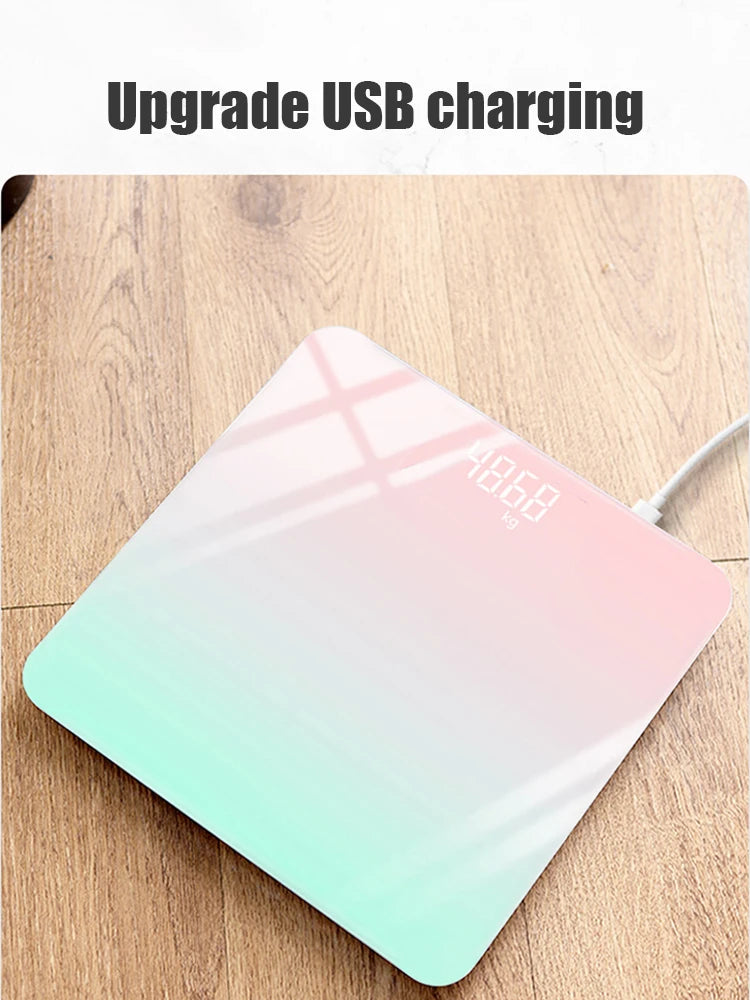 Smart LCD Glass Body Weight Scale – Gradient Color
