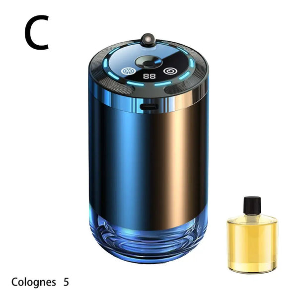 Car Fragrance Humidifier – 5-Mode Scent Diffuser with Digital Display