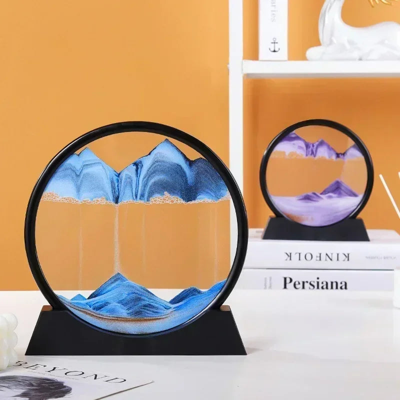 3D Moving Sand Art – Round Glass Deep Sea Sandscape