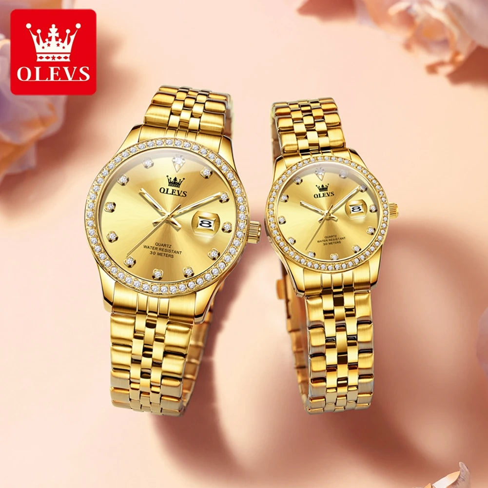 OLEVS Luxury Couple Watches