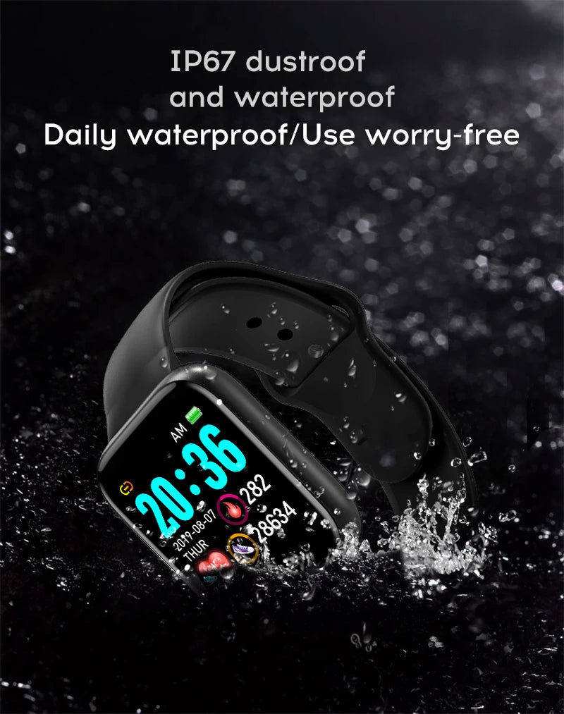 Y68/D20 Smartwatch – Fitness & Bluetooth Connected Sports Tracker