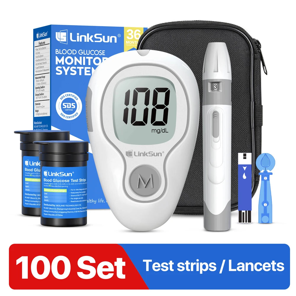 LinkSun G-425-3 Blood Glucose Meter Kit