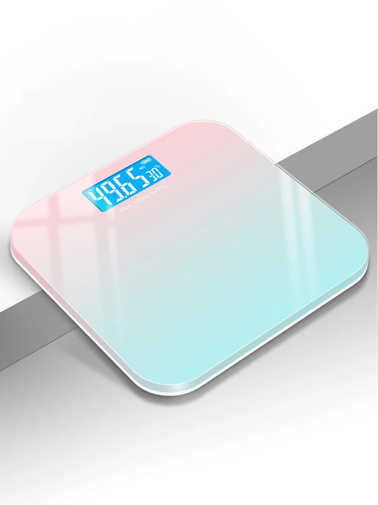 Smart LCD Glass Body Weight Scale – Gradient Color