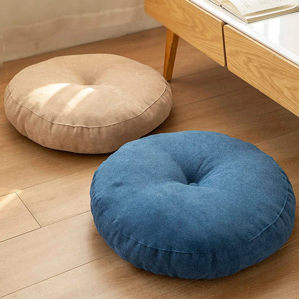 Round Floor Seat Cushion – Solid Color Meditation & Yoga Pad