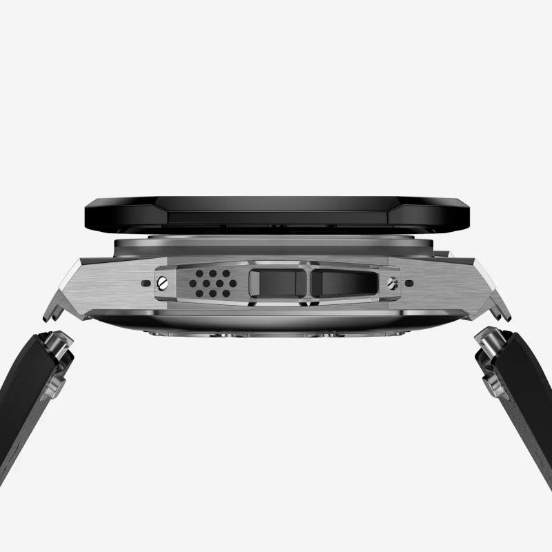 Luxury Titanium Alloy Kit for Apple Watch Ultra & Series 9-5 with Fluororubber Strap