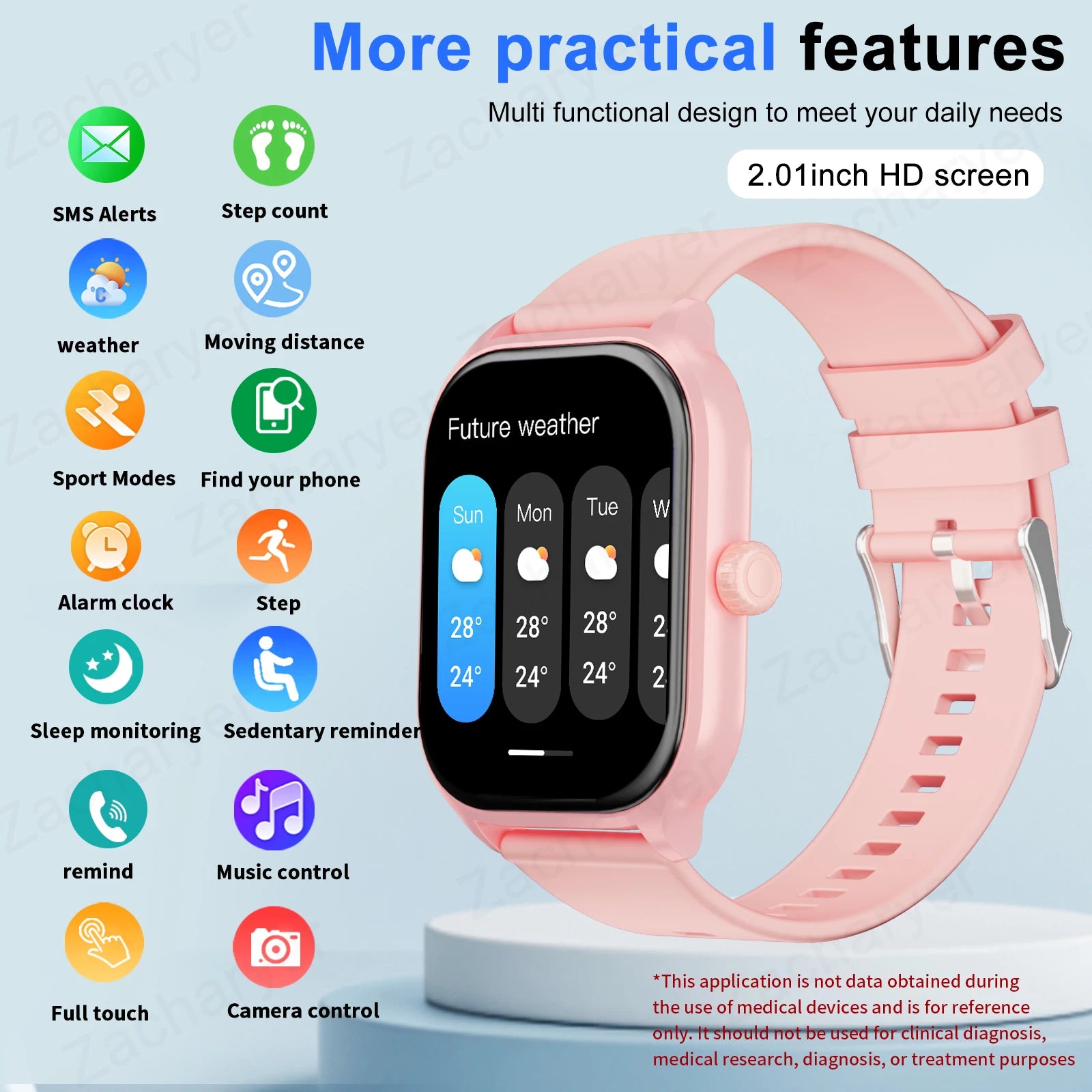 Smartwatch with Wireless Talk/Dial & Multi-Sport Mode