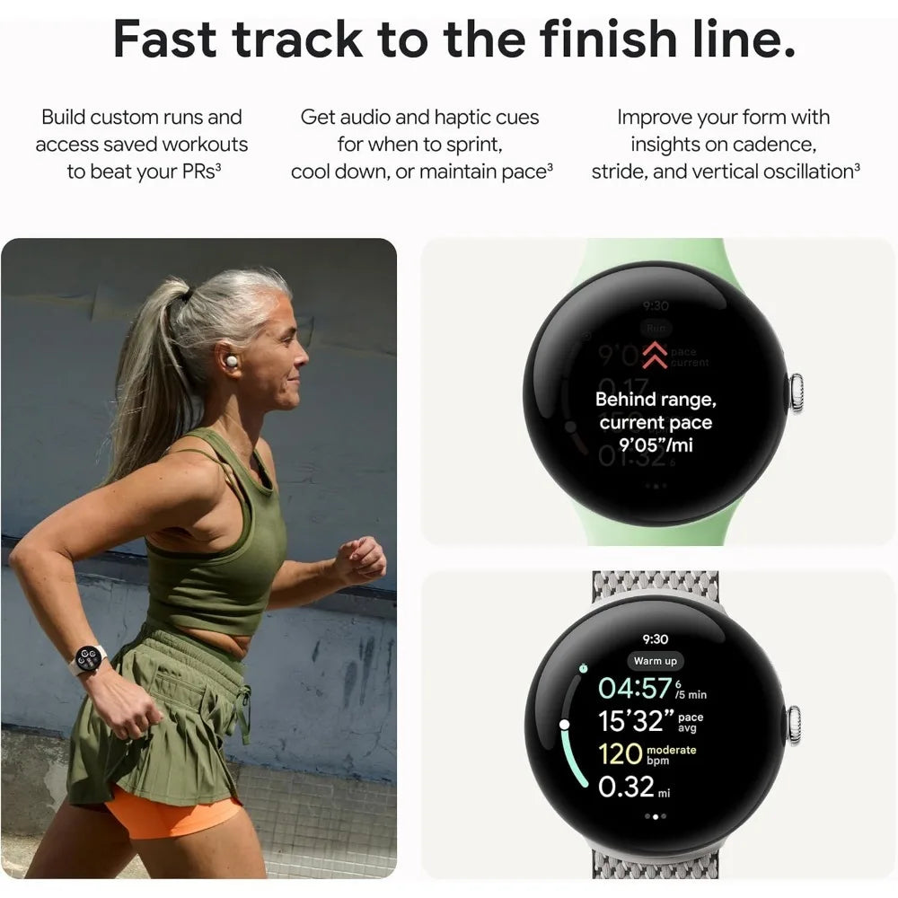 Pixel Watch Android Smartwatch with Heart Rate & Fitbit Running
