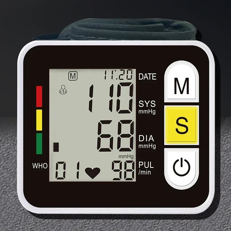 PR LCD Screen Digital Wrist Blood Pressure Monitor