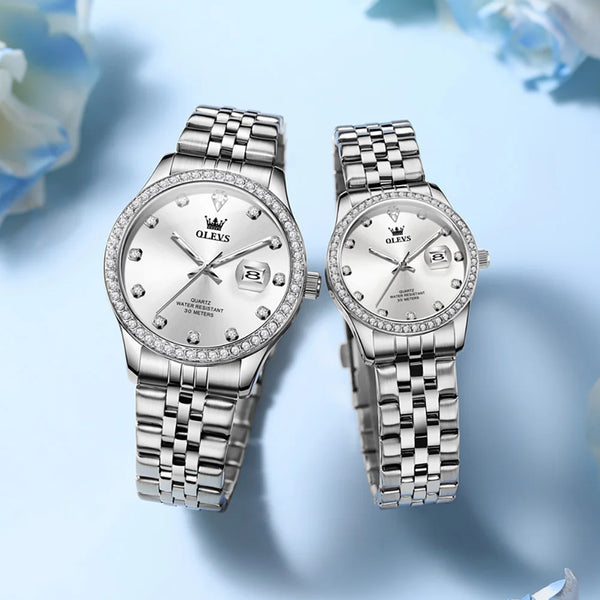 OLEVS Luxury Couple Watches