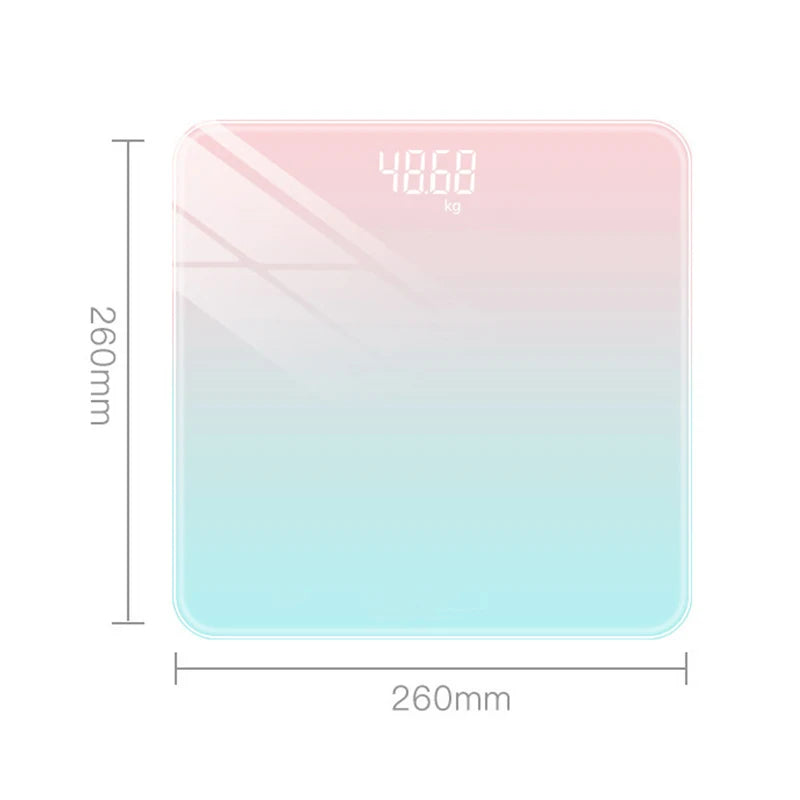 Smart LCD Glass Body Weight Scale – Gradient Color