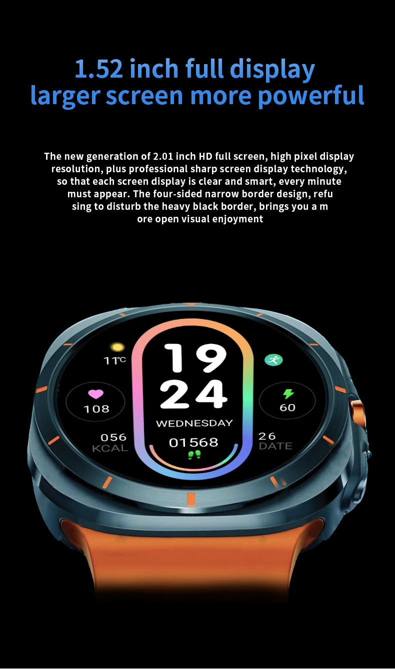 LAXASFIT Watch 7 Ultra – AMOLED Smartwatch with Bluetooth Calling