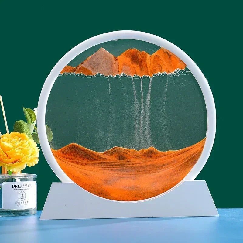 3D Moving Sand Art – Round Glass Deep Sea Sandscape