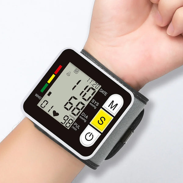 PR LCD Screen Digital Wrist Blood Pressure Monitor