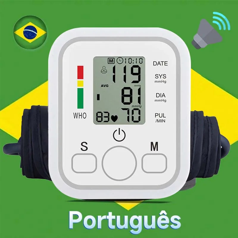 Spanish Voice Digital Arm Blood Pressure Monitor