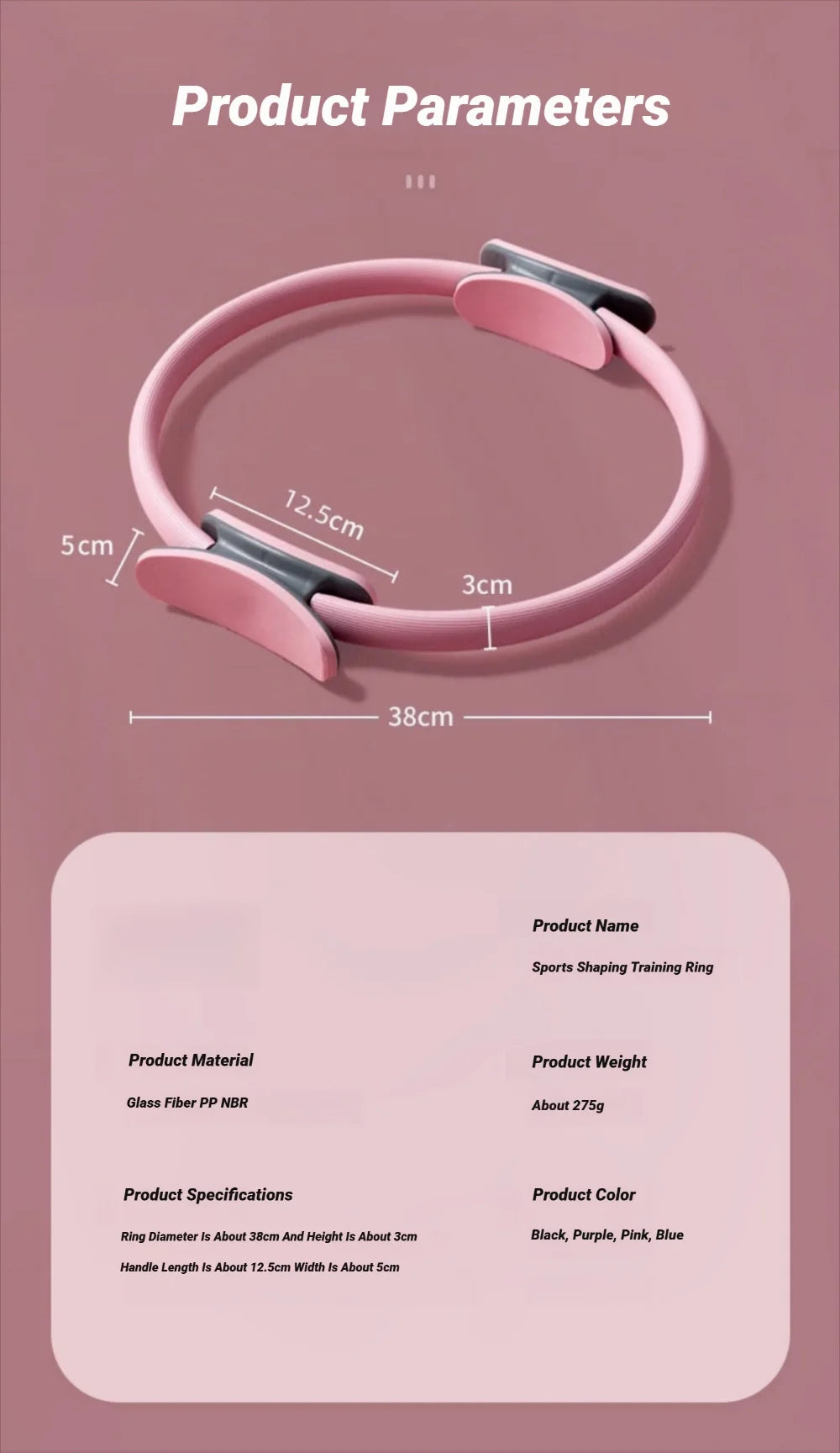 Pilates Yoga Fitness Ring – Resistance Circle for Home & Core Training