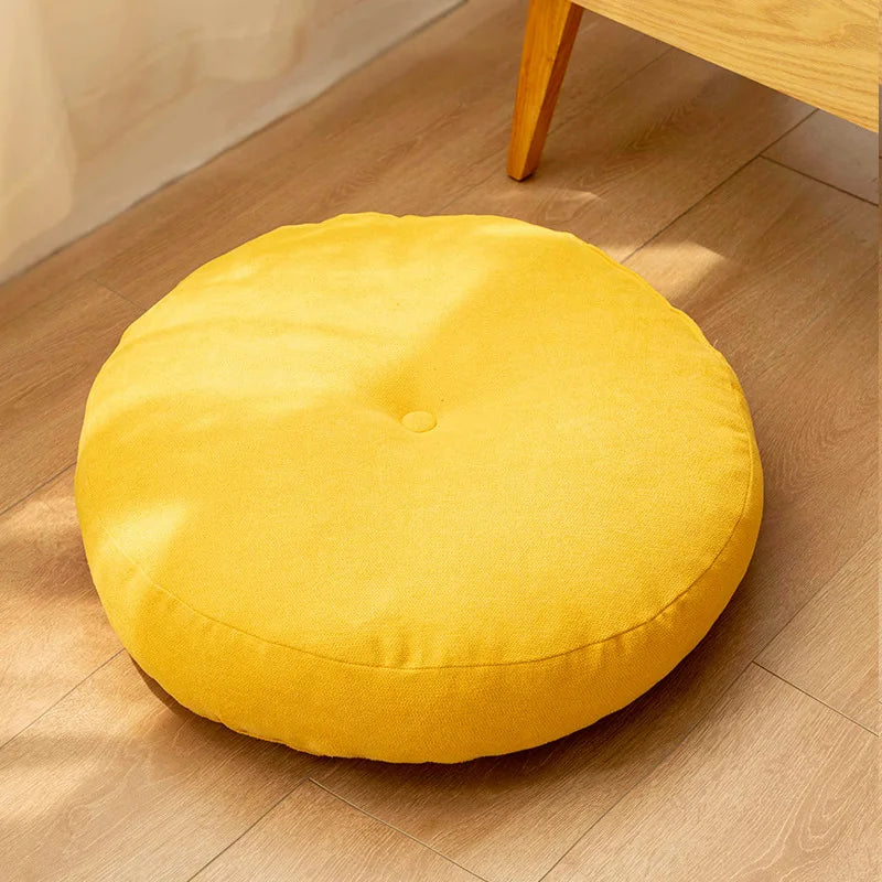 Round Floor Seat Cushion – Solid Color Meditation & Yoga Pad