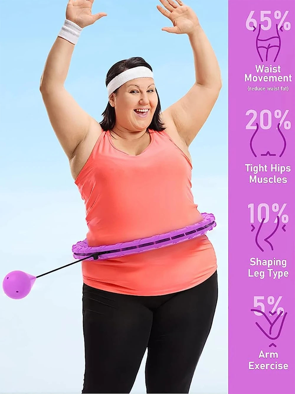 Smart Weighted Sport Hoop – Adjustable Home Fitness Equipment