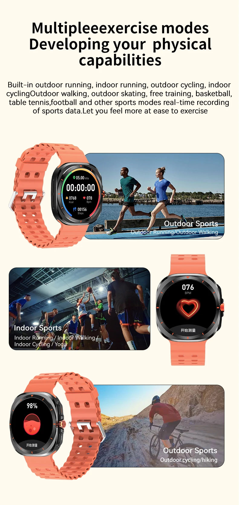 LAXASFIT Watch 7 Ultra – AMOLED Smartwatch with Bluetooth Calling