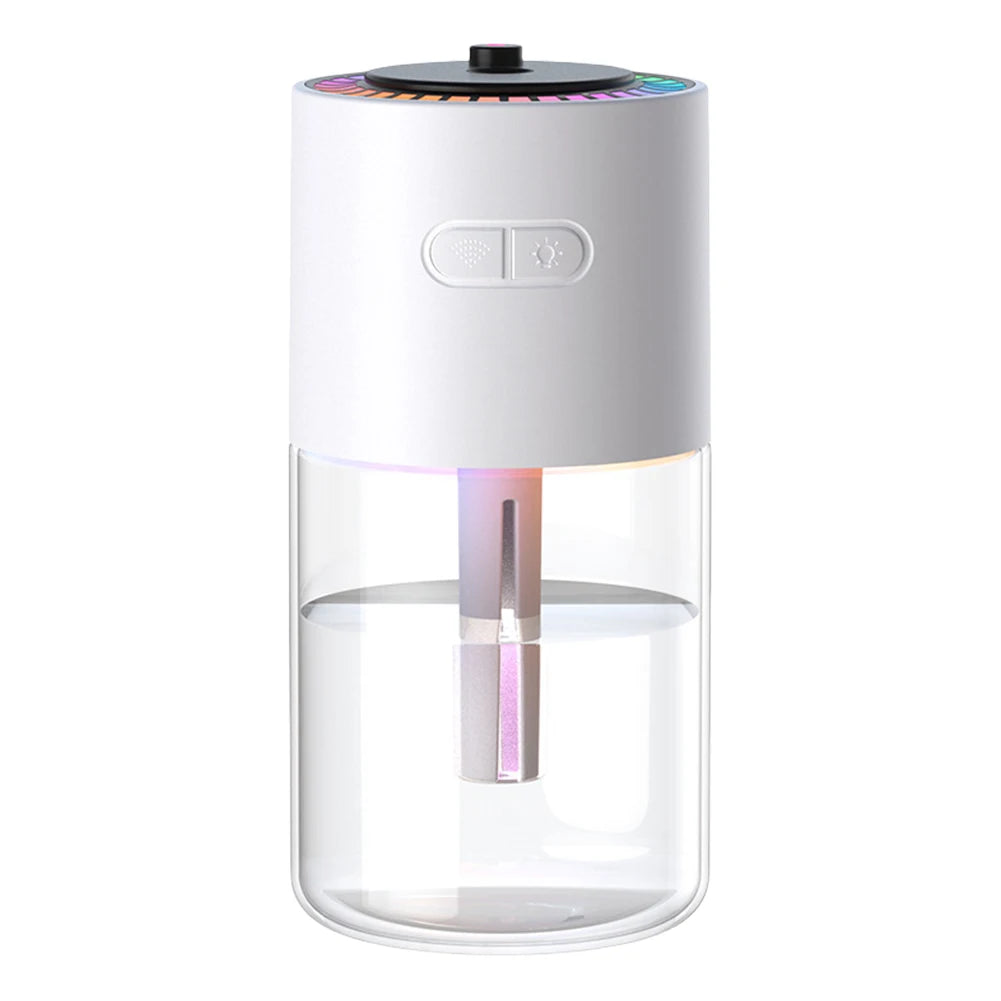 Car Air Humidifier & Essential Oil Diffuser with RGB LED Light