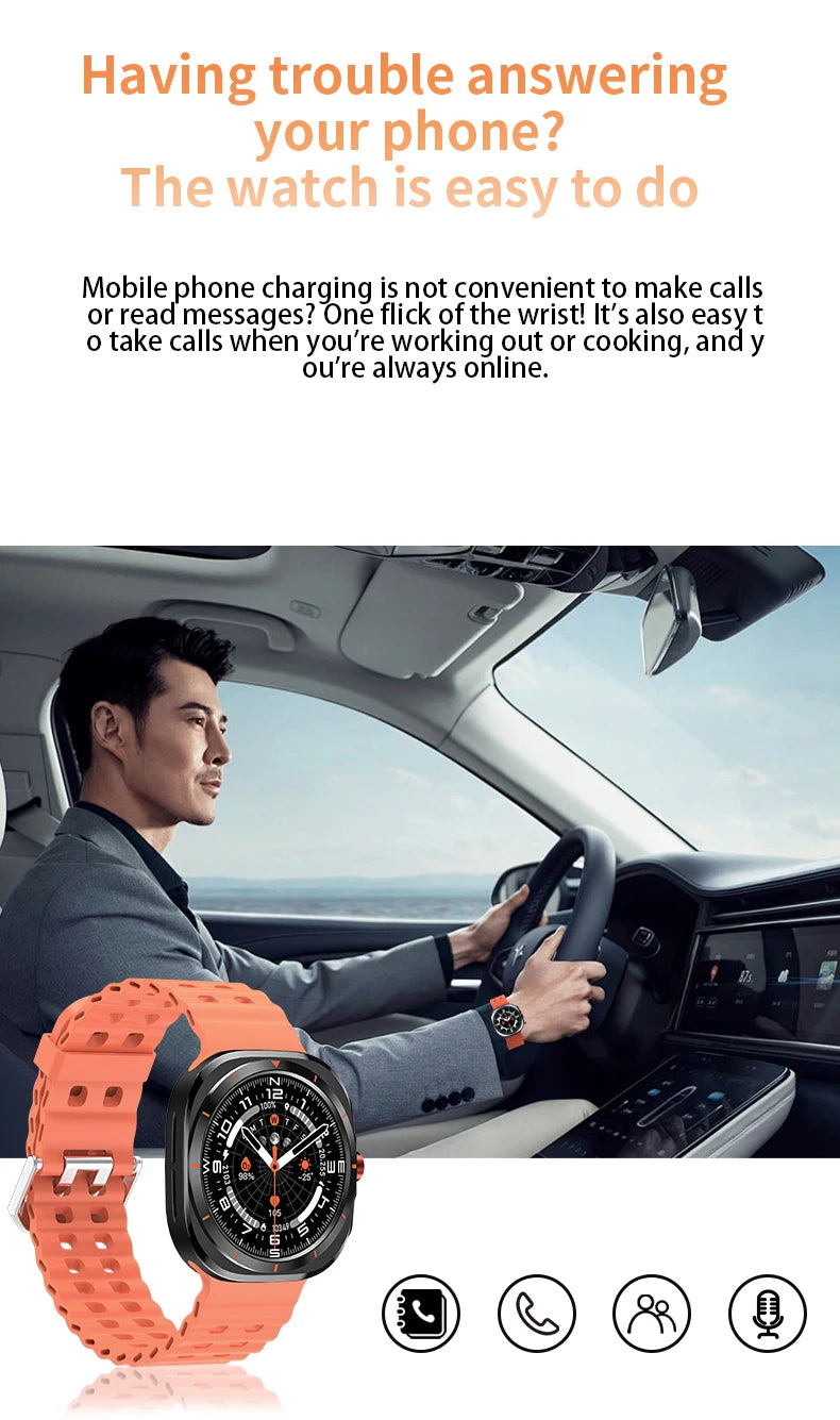 LAXASFIT Watch 7 Ultra – AMOLED Smartwatch with Bluetooth Calling
