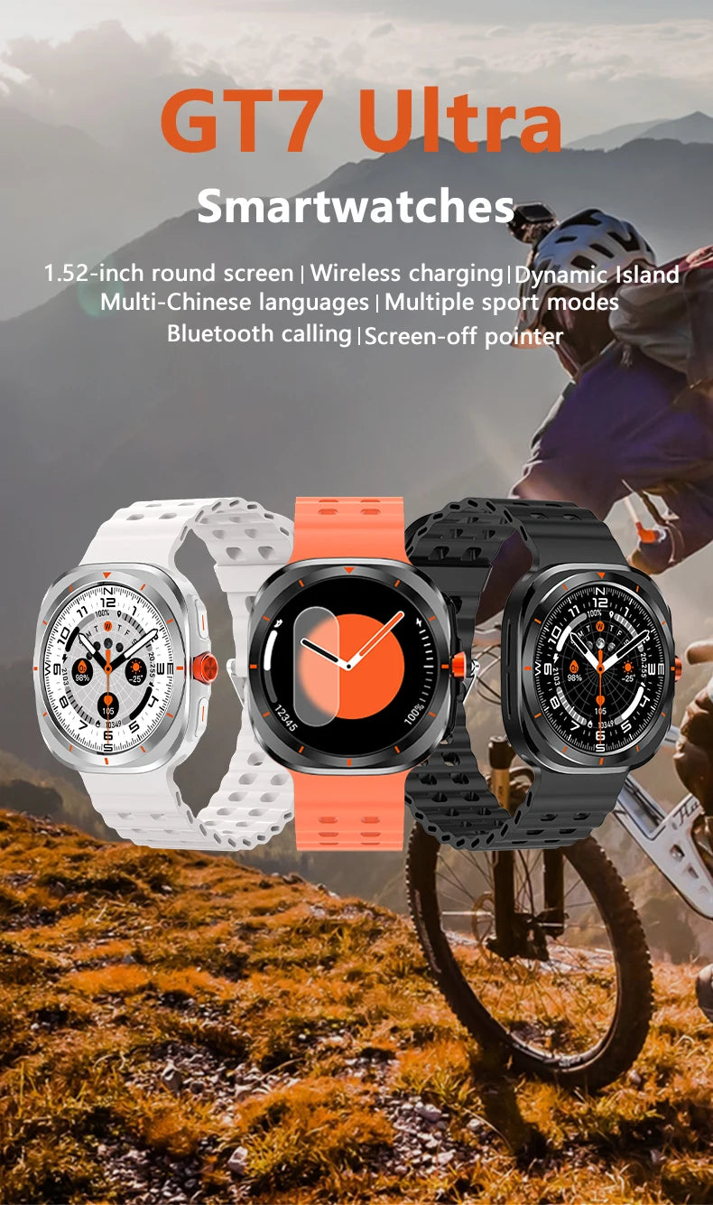 LAXASFIT Watch 7 Ultra – AMOLED Smartwatch with Bluetooth Calling