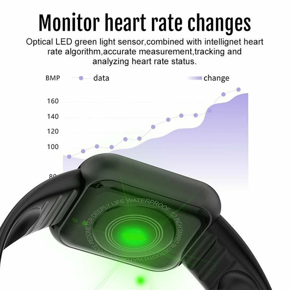 Y68/D20 Smartwatch – Fitness & Bluetooth Connected Sports Tracker
