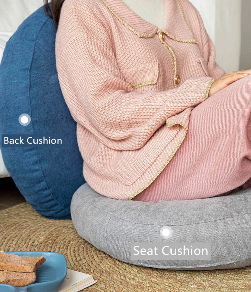 Round Floor Seat Cushion – Solid Color Meditation & Yoga Pad