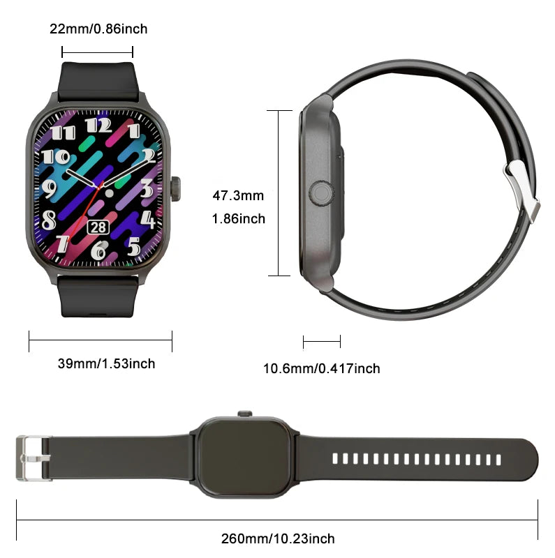 Smartwatch with Wireless Talk/Dial & Multi-Sport Mode