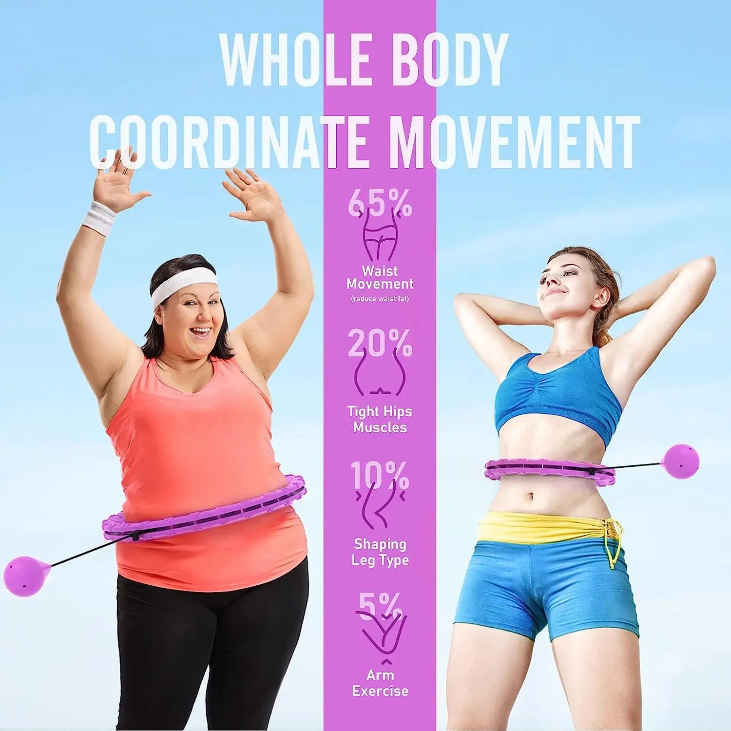 Smart Weighted Sport Hoop – Adjustable Home Fitness Equipment