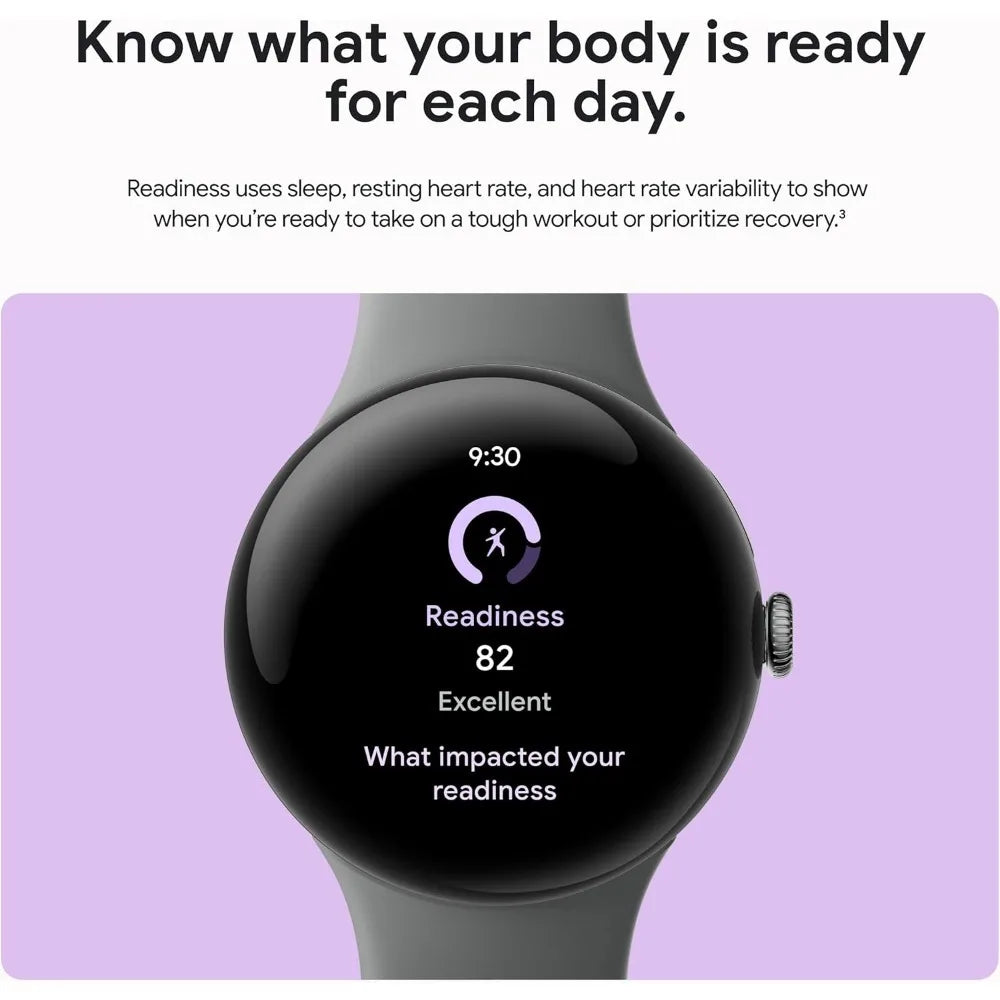 Pixel Watch Android Smartwatch with Heart Rate & Fitbit Running