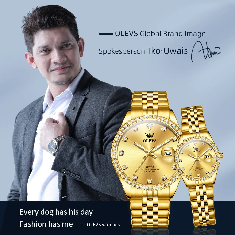 OLEVS Luxury Couple Watches