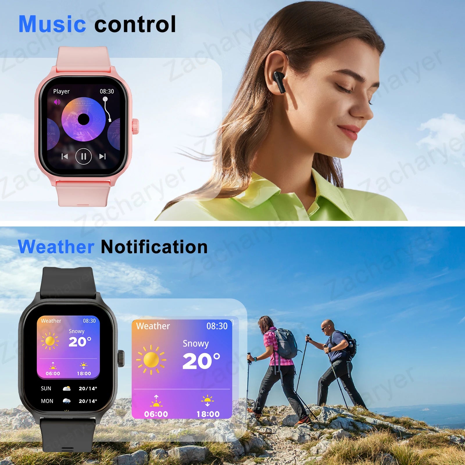 Smartwatch with Wireless Talk/Dial & Multi-Sport Mode