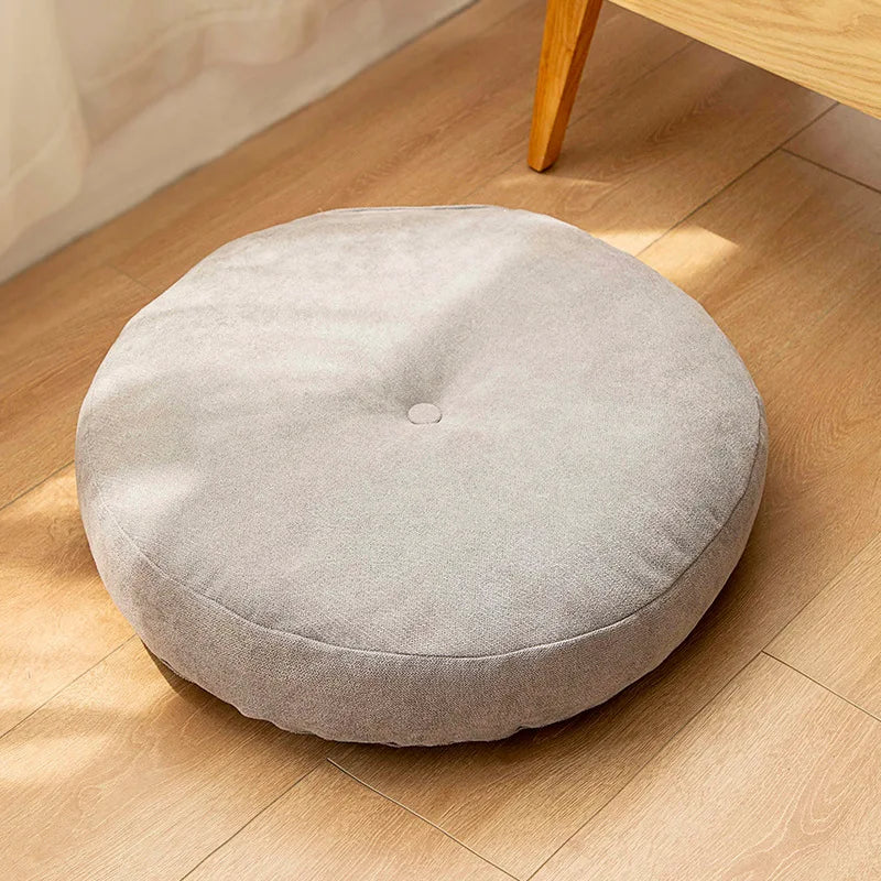Round Floor Seat Cushion – Solid Color Meditation & Yoga Pad