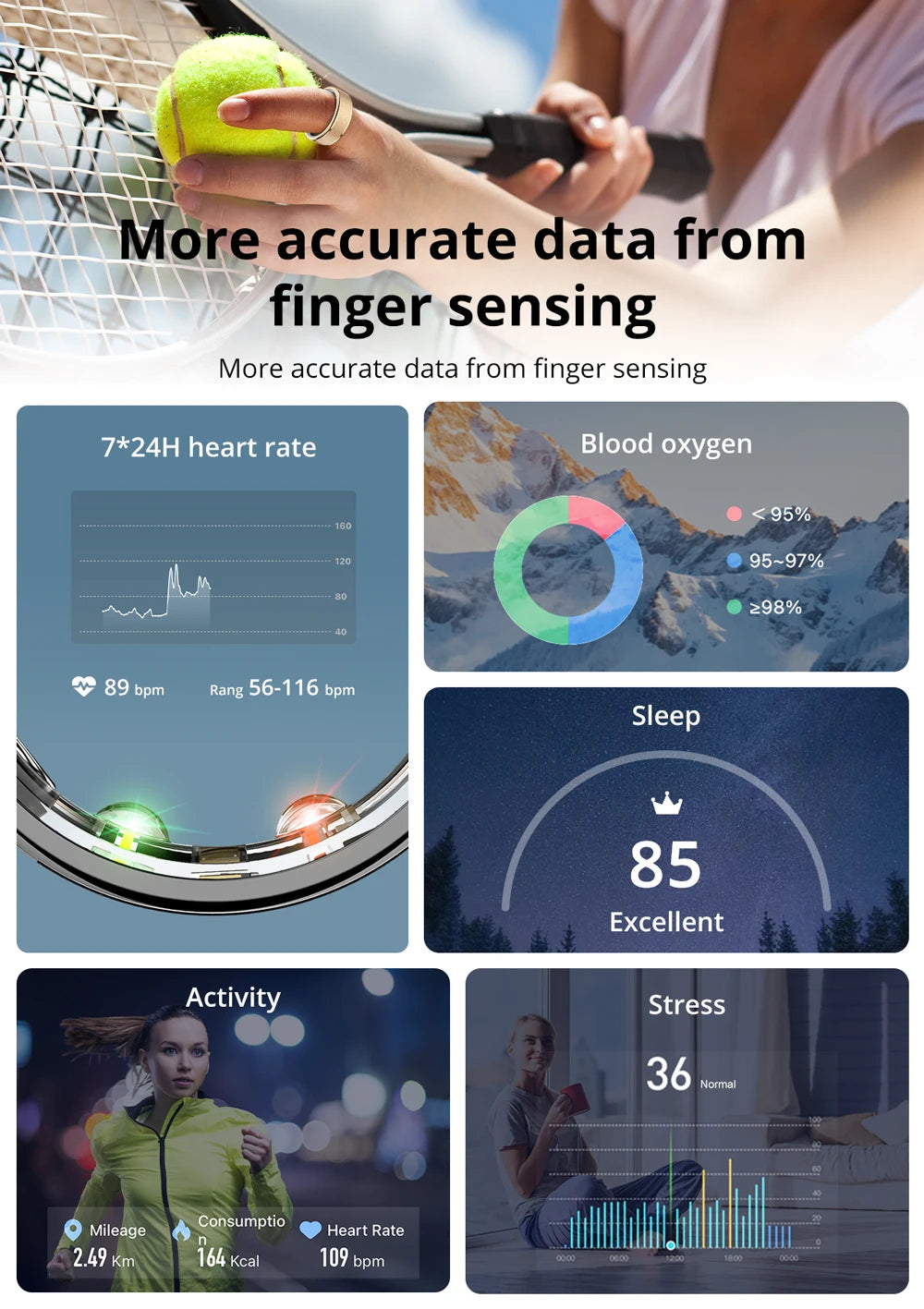 COLMI R10 Smart Ring – Health Tracker with Charging Case
