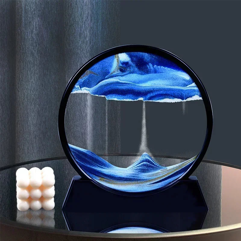 3D Moving Sand Art – Round Glass Deep Sea Sandscape