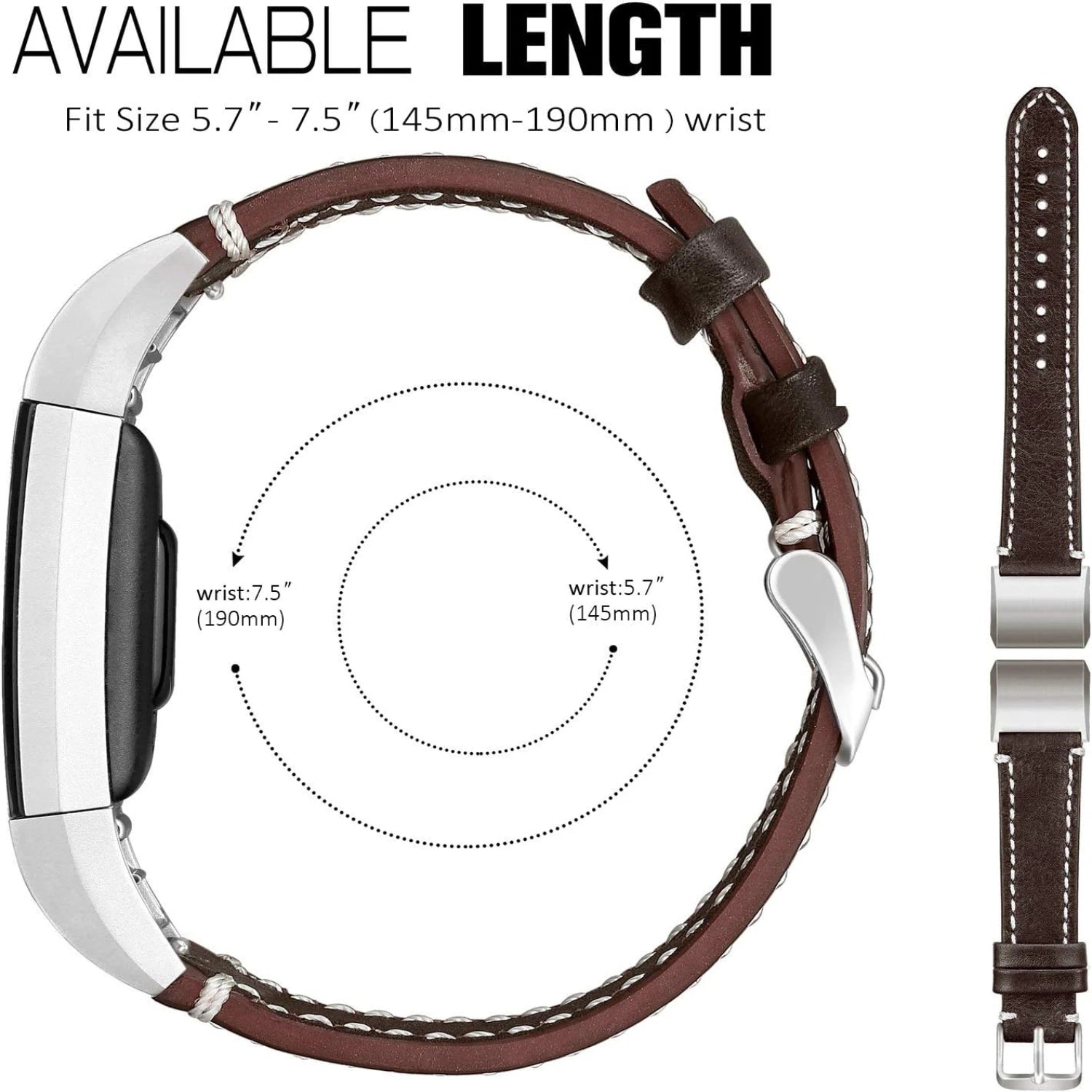 SKYLET Premium Leather Bands for Fitbit Charge 2