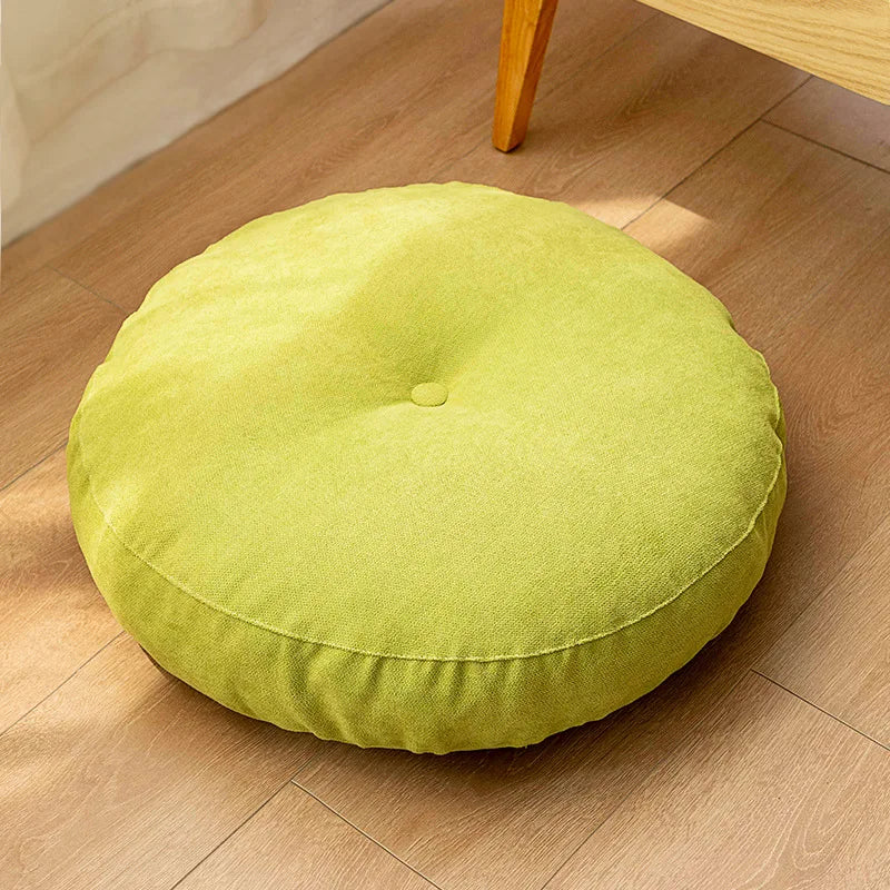 Round Floor Seat Cushion – Solid Color Meditation & Yoga Pad