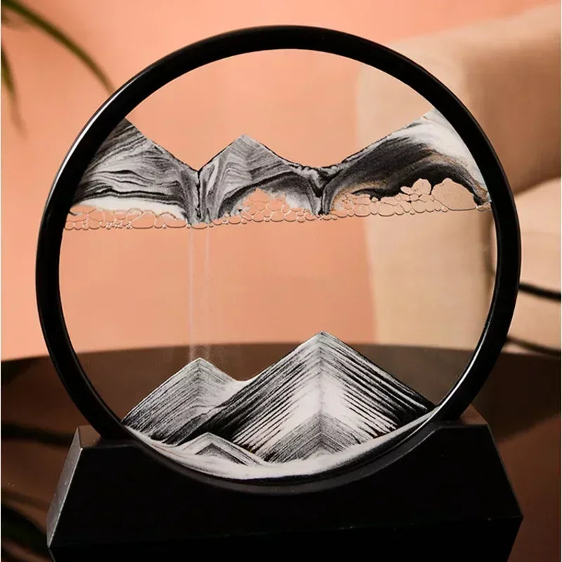 3D Moving Sand Art – Round Glass Deep Sea Sandscape